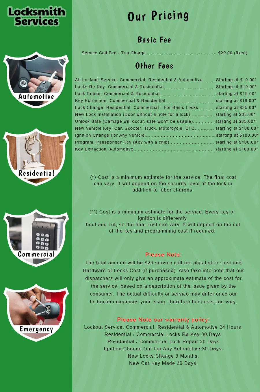 Largo Lock And Key Largo, FL 727-378-0533